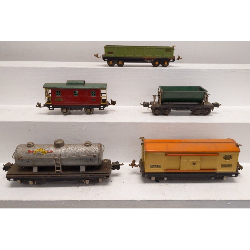 Lionel Vintage O Prewar Freight Cars: 8414, 2815, 807, 812, 2659 [5]