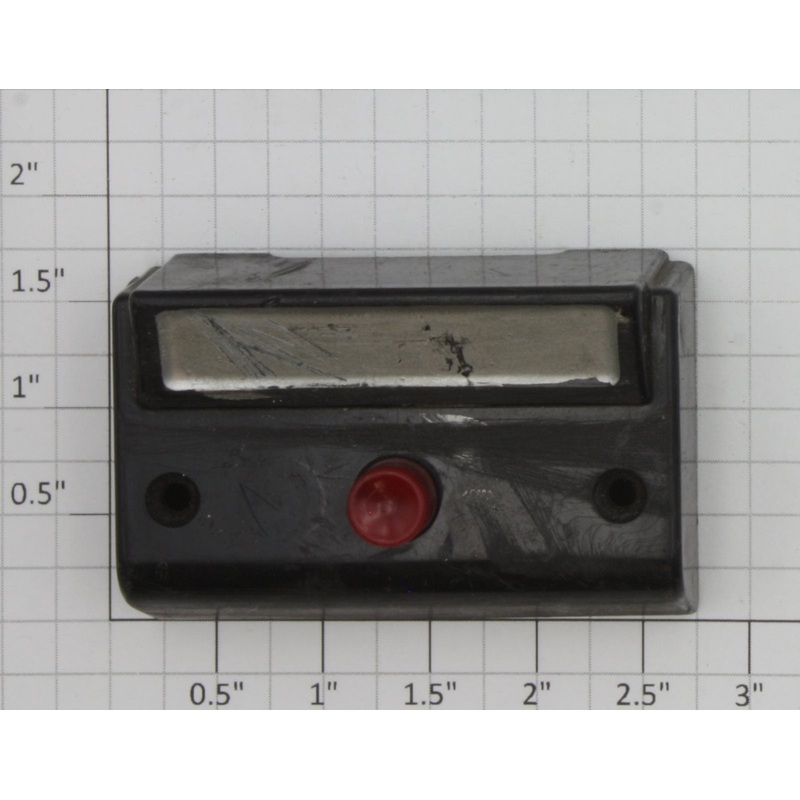 American Flyer 0711-546 Unlettered Black Face Control Button with Claw Terminal