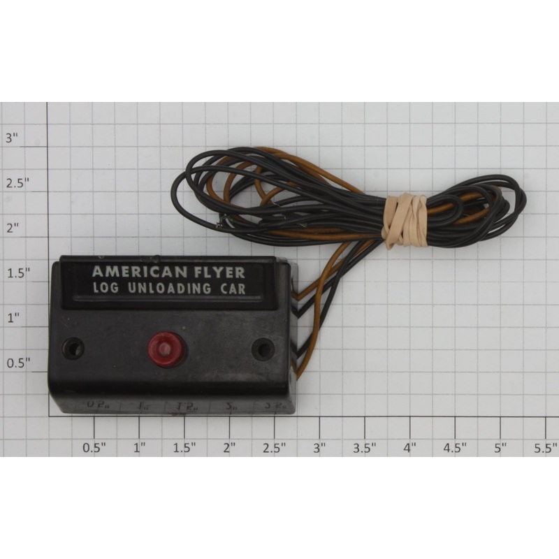 American Flyer 2450-714 Black Log Unloading Car Control Button Wired