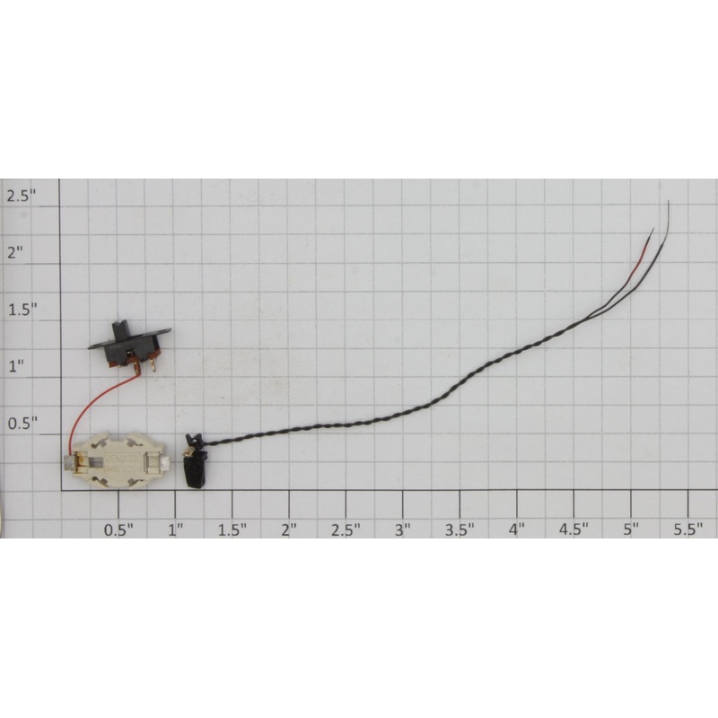 GATR Works Ultralite FRED Flashing Red LED, Battery Holder, and Control Switch