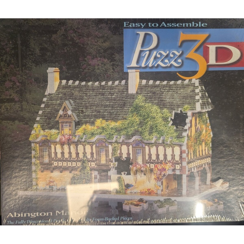Hasbro 49097-1 Easy to Assemble 3D Puzzle Abington Manor 225 Pieces