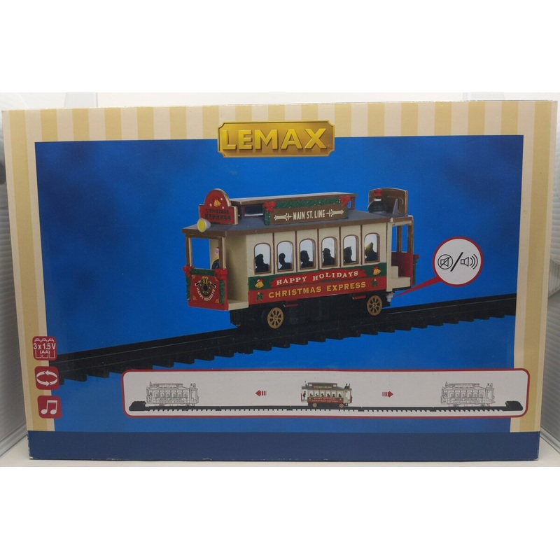 Lemax 44762  O Scale Sights and Sounds Christmas Cable Cart