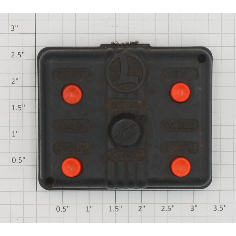 Lionel 165C Gantry Crane Magnet Remote Control w/ Rust & Chipped Cover No Wire