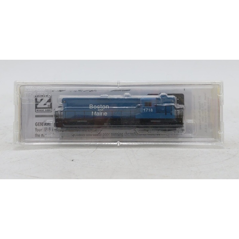 Micro-Trains 98201202 Z Scale Boston & Maine GP9 Diesel Locomotive RD#1718 LN/Box