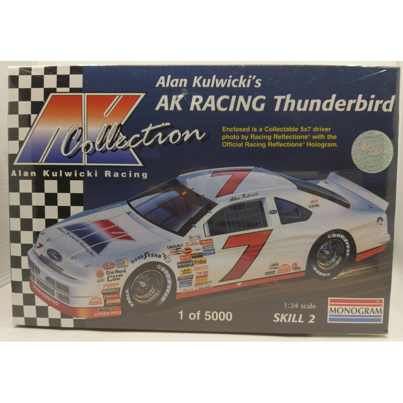 Monogram 0760 1:24 #7 Alan Kulwicki’s AK Racing Thunderbird Model Kit