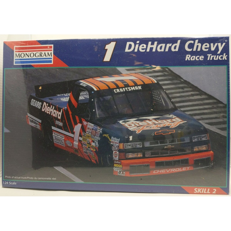 Monogram 2474 1:24 #1 DieHard Chevy Race Truck Model Kit