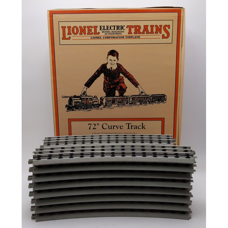 MTH 11-99072 Standard Gauge RealTrax 72 Curve Track (Box of 16) EX/Box