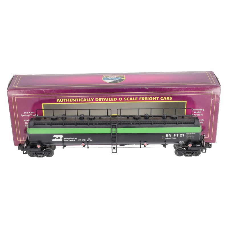 MTH 20-90014A O Burlington Northern 20K 4-Compartment Tank Car #21 LN/Box