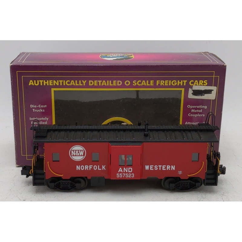 MTH 20-91072 Norfolk & Western Bay Window Caboose #557523 EX/Box