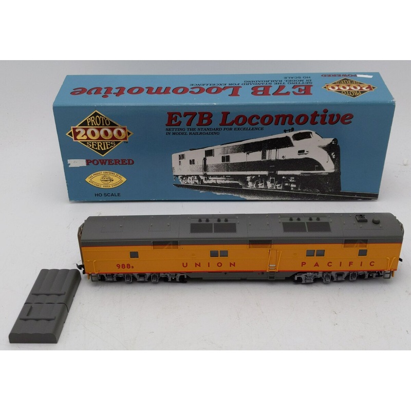 Proto 2000 21091 HO Union Pacific E7 B-Unit Powered Diesel Locomotive #988B EX/Box