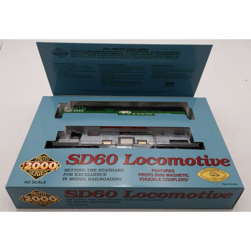 Proto 2000 23480 HO Scale Burlington Northern Powered SD60 Diesel Locomotive MT/Box