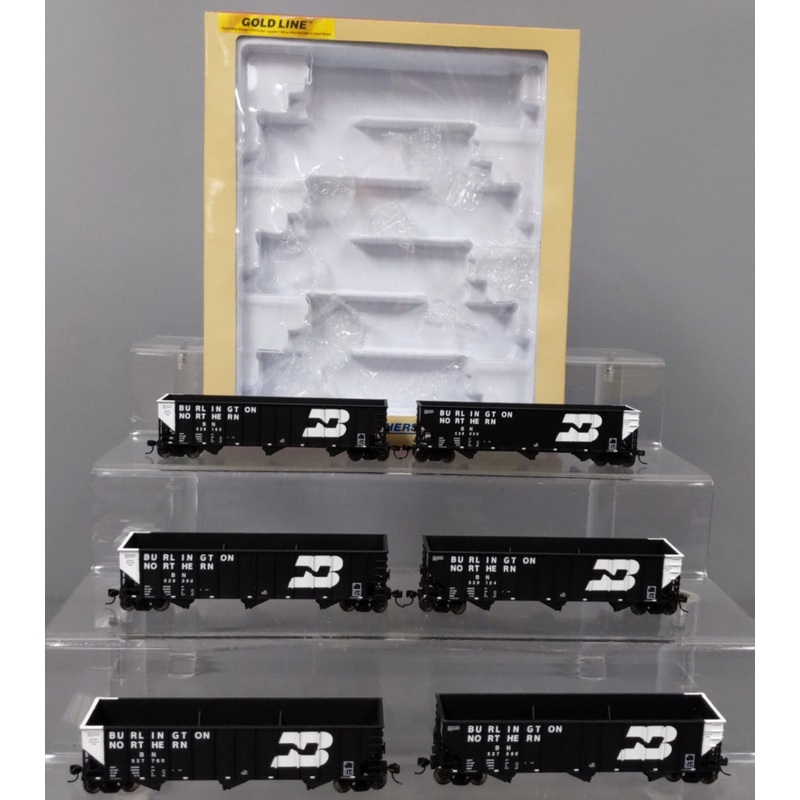 Walthers 932-7873 HO Scale Burlington Northern 3-Bay Coal Hopper (Set of 6) LN/Box