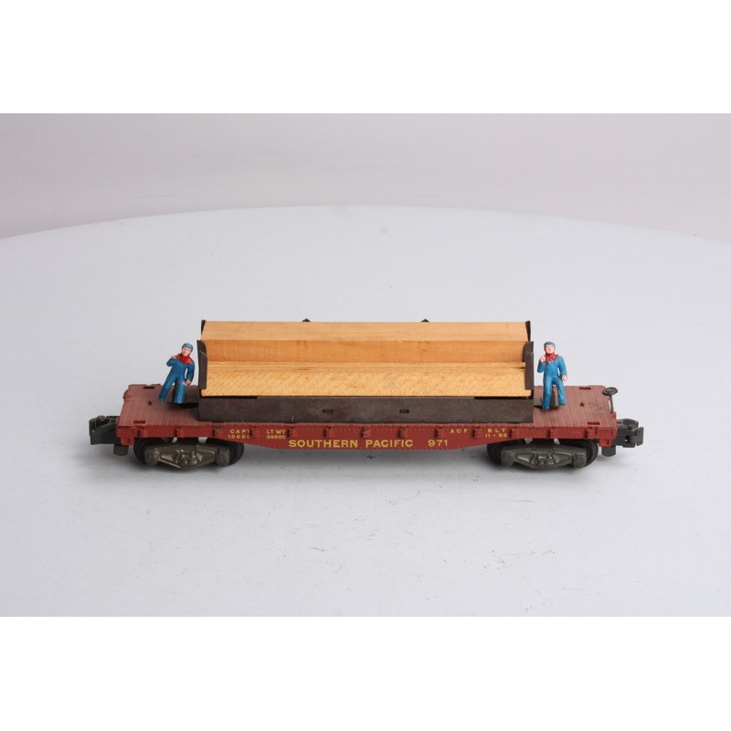 American Flyer 971 Vintage S Southern Pacific Lumber Unloading Car EX