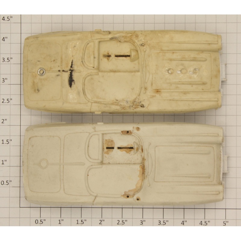 American Flyer PA16D408 Off-White Corvette Car Body Shell – Damaged (Pack of 2)