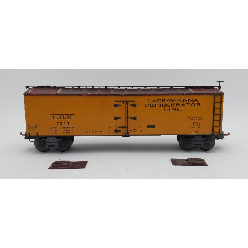American Flyer Vintage O Gauge Lackawanna Refrigerator Line Boxcar #7247