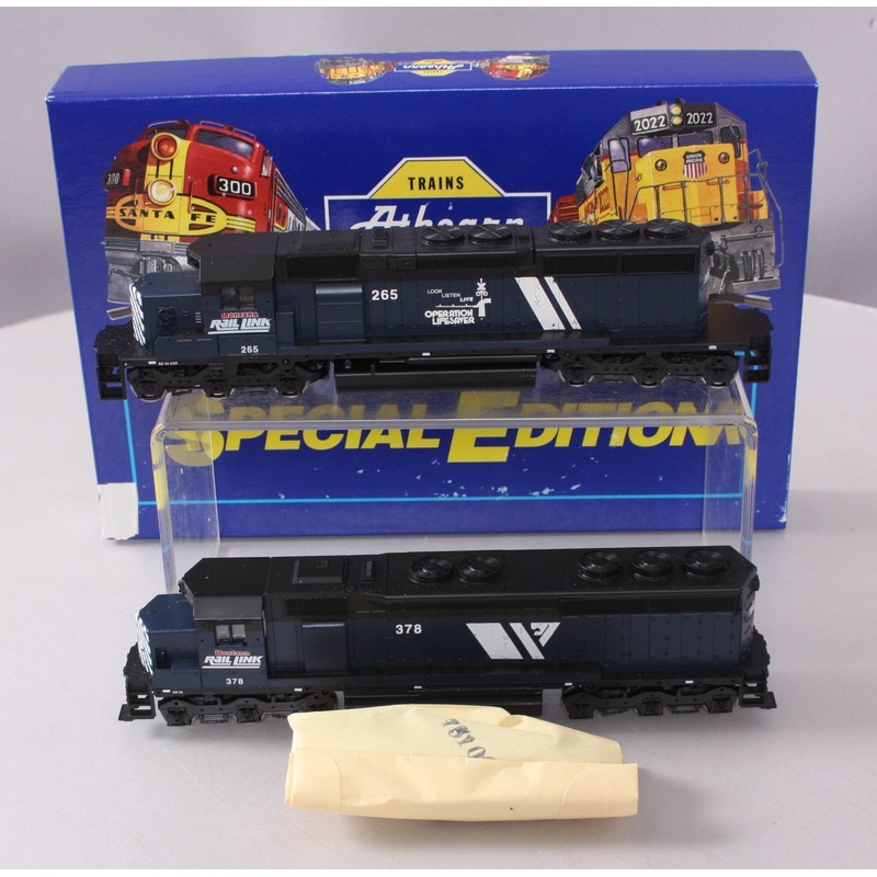 Athearn 2207 HO Montana Rail Link Powered SD40-2 & SD45 Diesel Locomotive NIB