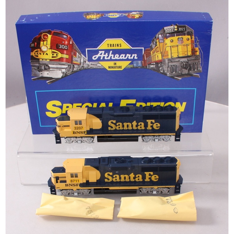 Athearn 2226 HO BNSF GP50 Power & GP60 Dummy Diesel Locomotive #3207 & #8711 LN/Box