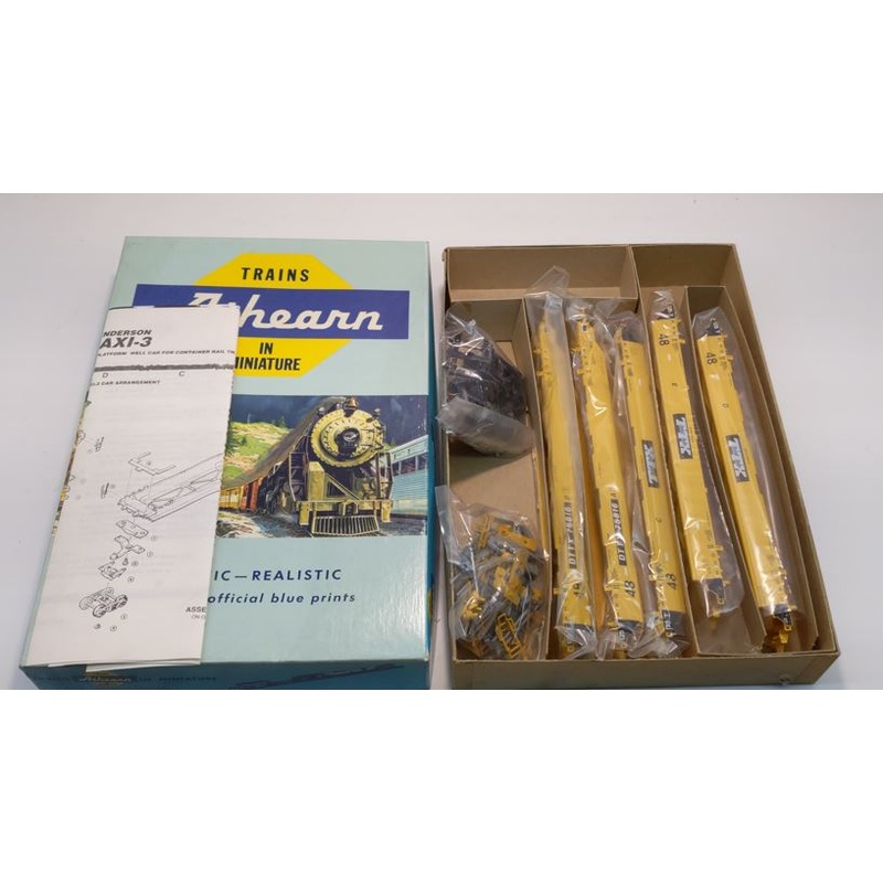 Athearn 5912 HO TTX Gunderson Maxi-III Well Car Kit (Set of 5) LN/Box