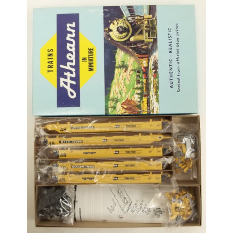 Athearn 5915 HO Burlington Northern Gunderson Maxi III Well Cars EX/Box