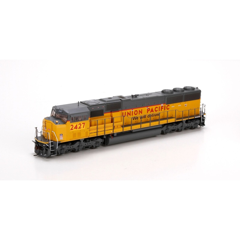 Athearn G67409 HO Union Pacific/Yellow Sill Stripe SD60M w/DCC & Sound #2427 NIB