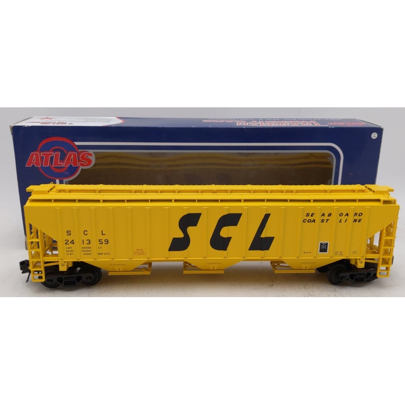 Atlas 2001629 O Scale Seaboard Coast Line Covered Hopper #241359 (3Rail) LN/Box
