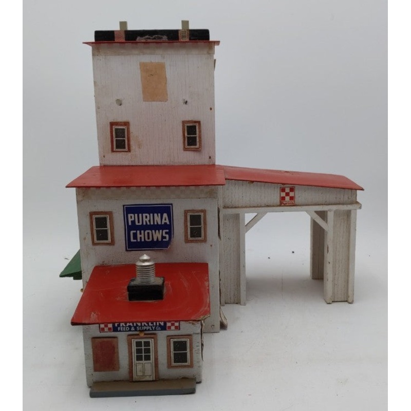 Custom O Gauge Purina Chows Feed & Supply Wooden Building VG