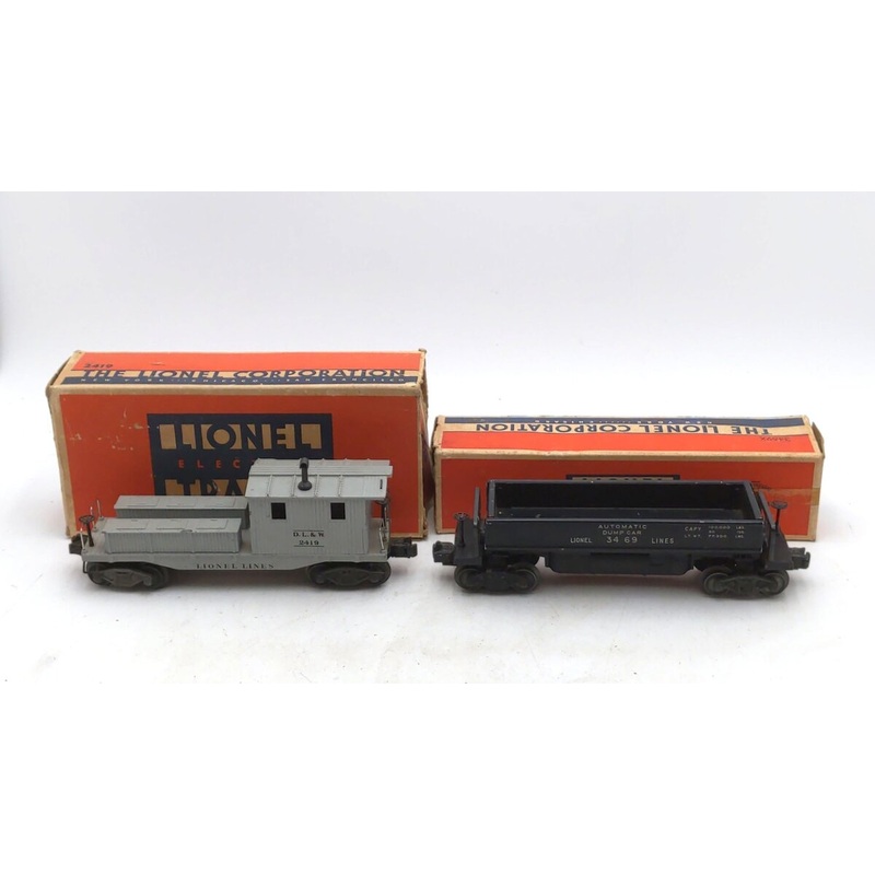 Lionel Vintage O Gauge Postwar Freight Cars: 2419 & 3469 [2] VG/Box