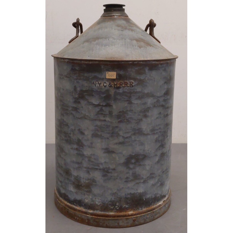 Vintage NYC & HRRR Railroad Dressel Oil Can #96 VG