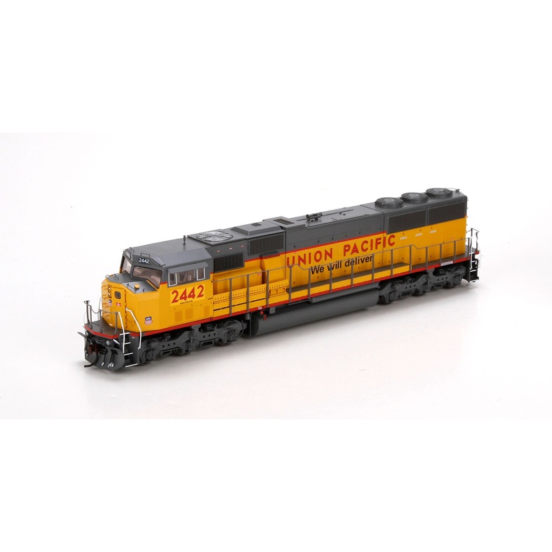 Athearn G67410 HO Union Pacific/Yellow Sill Stripe SD60M w/DCC & Sound #2442 NIB