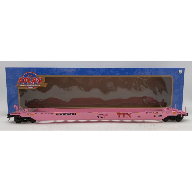 Atlas 3003033-1 O Gauge TTX On Track for a Cure 53′ Rebuilt Well Car #475412 EX/Box