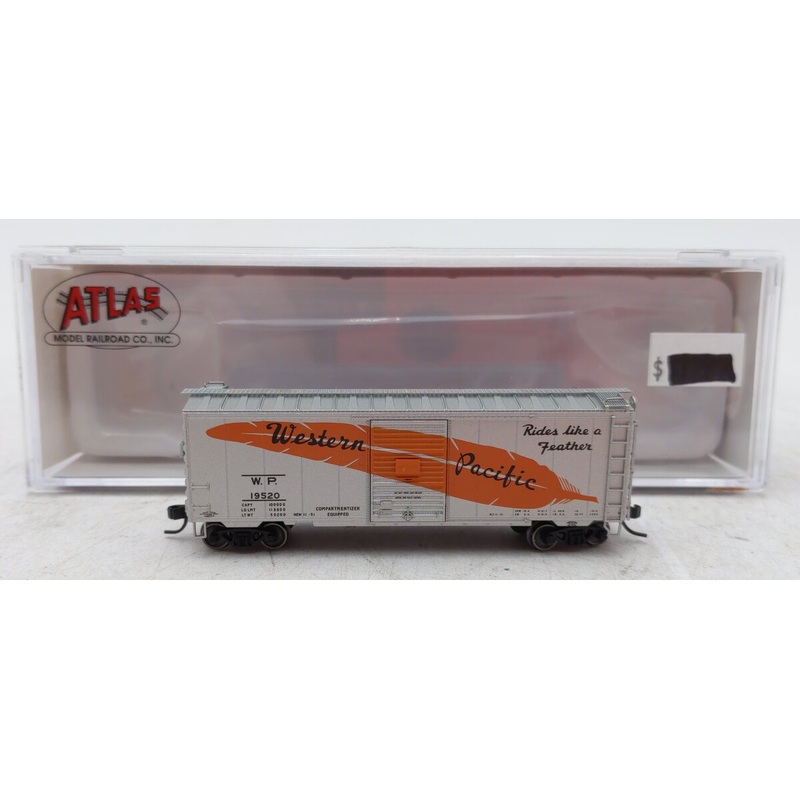 Atlas 50005771 N Western Pacific Feather Billboard 40′ PS-1 Boxcar #19520 LN/Box