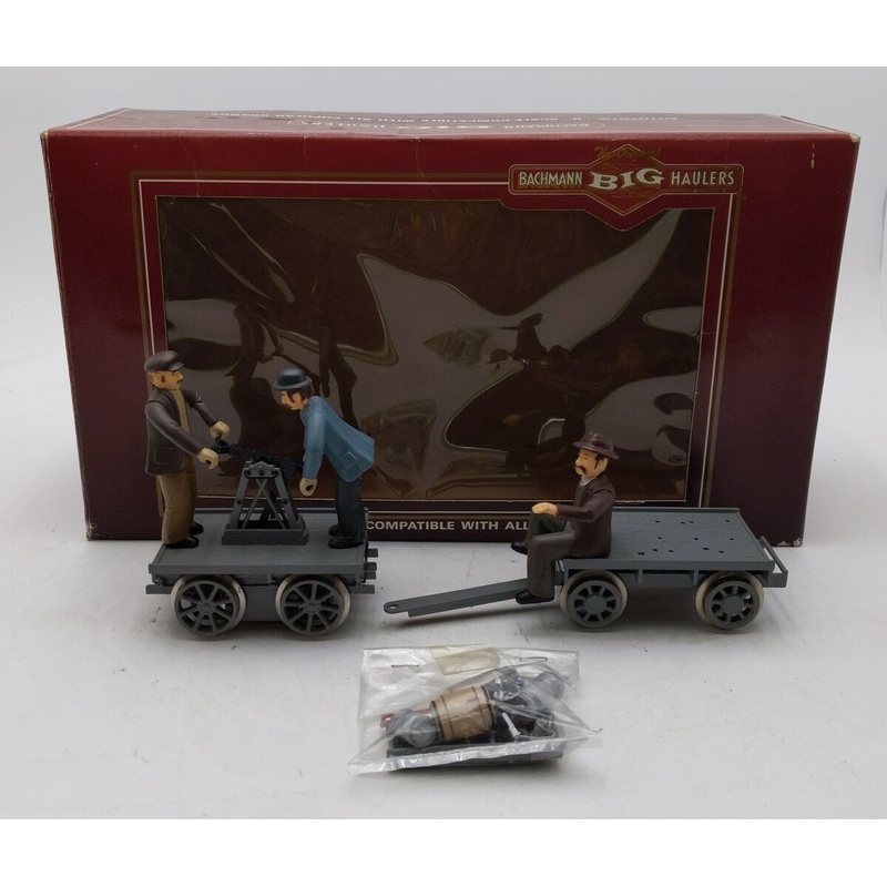 Bachmann 96201 G Motorized Handcar with Trailer EX/Box
