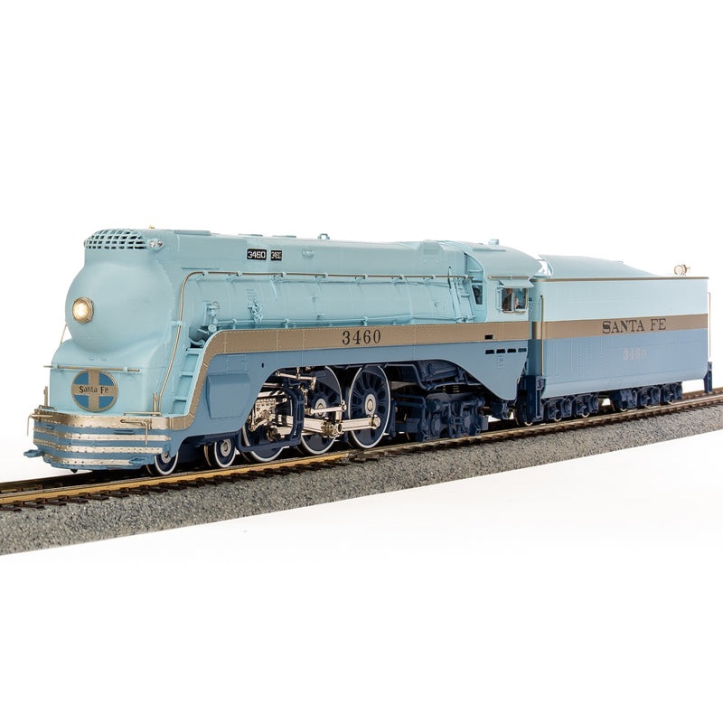 Broadway Limited 7350 HO ATSF Blue Goose Steam Locomotive Sound/DC/DCC #3460 LN/Box