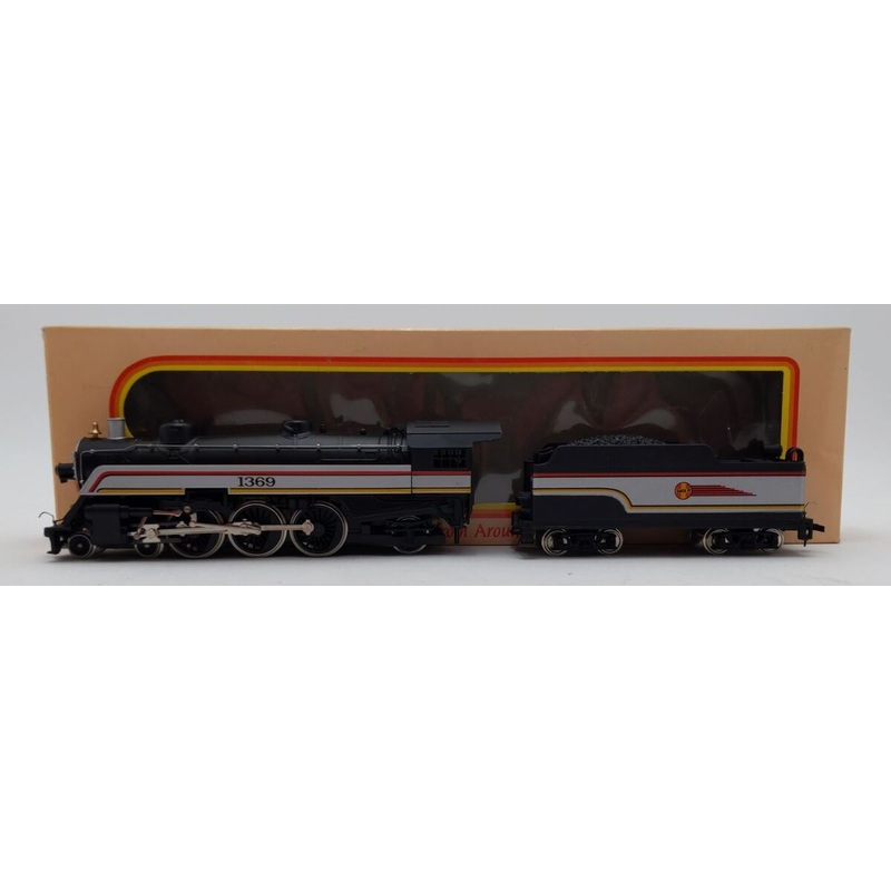IHC M9850 HO Scale Atchison Topeka Santa Fe 4-6-2 Steam Locomotive #1369 NIB