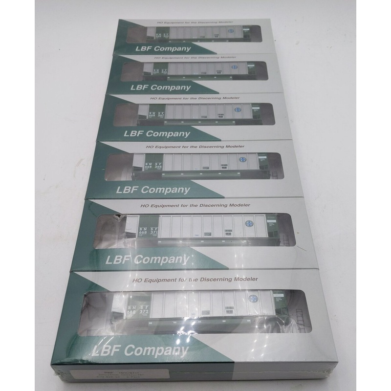 LBF Company HO BNSF Johnstown Coal Porter 6 Pack Hoppers 818-62 MT/Box