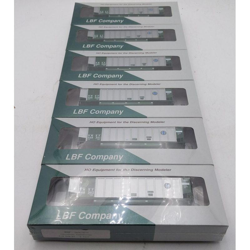 LBF Company HO BNSF Johnstown Coal Porter 6 Pack Hoppers 818-63 MT/Box
