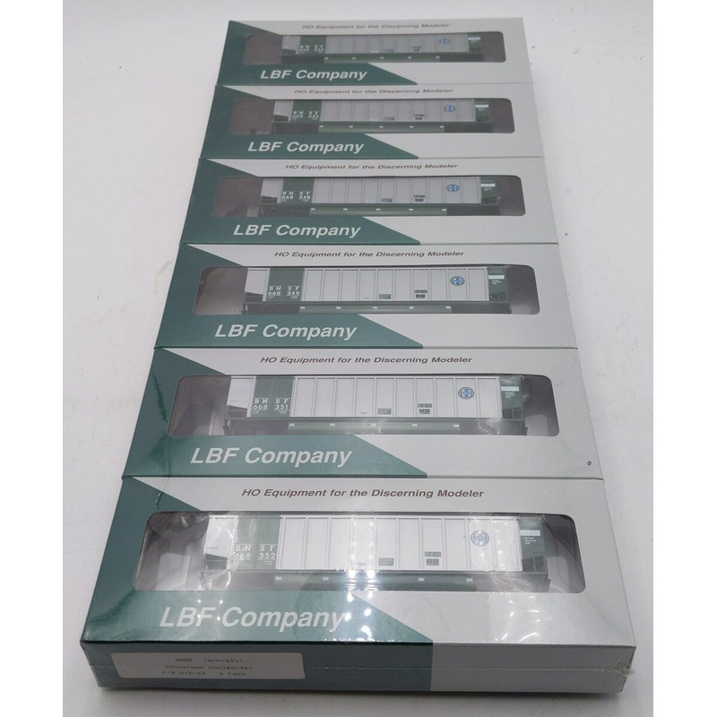 LBF Company HO BNSF Johnstown Coal Porter 6 Pack Hoppers 818-64 MT/Box
