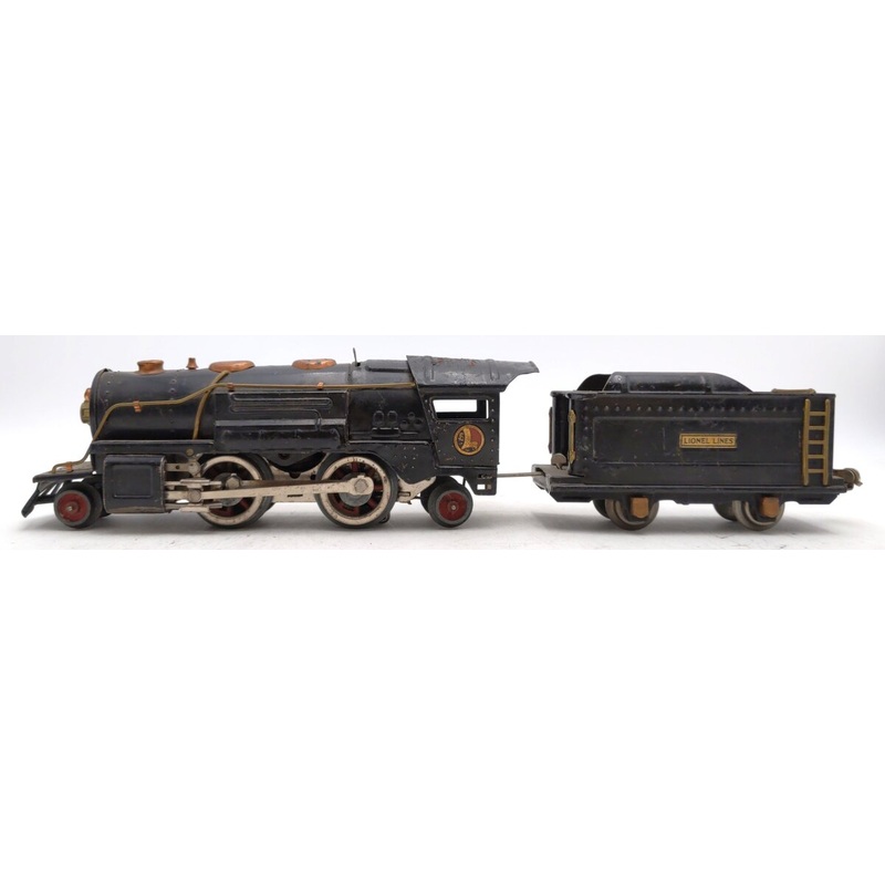 Lionel 259E Vintage O Prewar 2-4-2 Streamlined Steam Locomotive & Tender VG