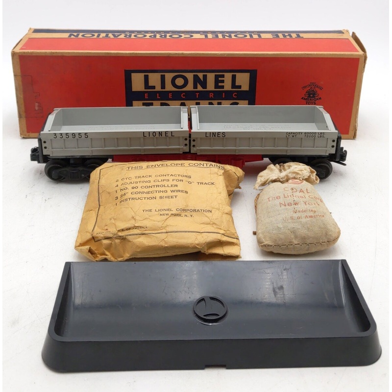 Lionel 3359 Vintage O Operating Twin Bin Dump Car EX/Box