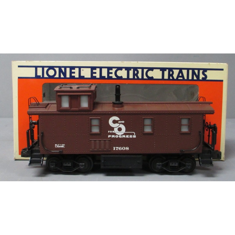 Lionel 6-17608 O Gauge Chessie Steelside Square Window Caboose #17608 w/ Smoke LN/Box