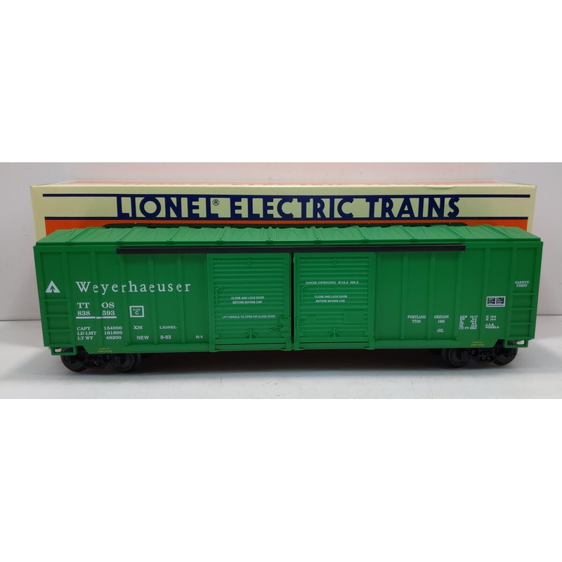 Lionel 6-52010 O Gauge T.T.O.S 1993 Weyerhaeuser Convention Boxcar #838593 LN/Box