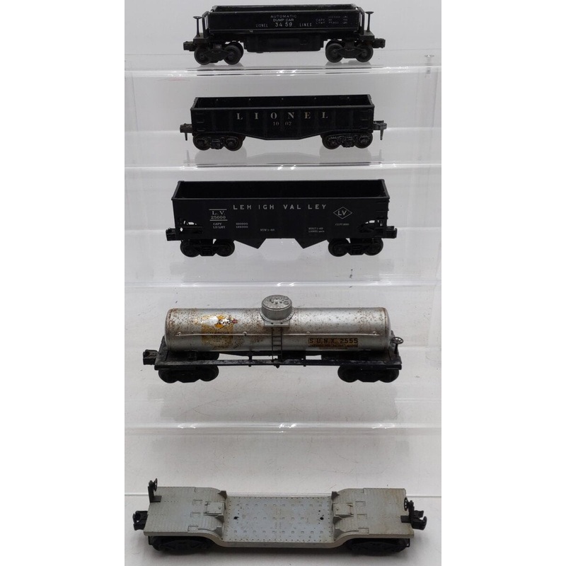 Lionel O Vintage Assorted Freight Cars #94/#25000/#1002/#2555/#3459 [5] -Custom VG