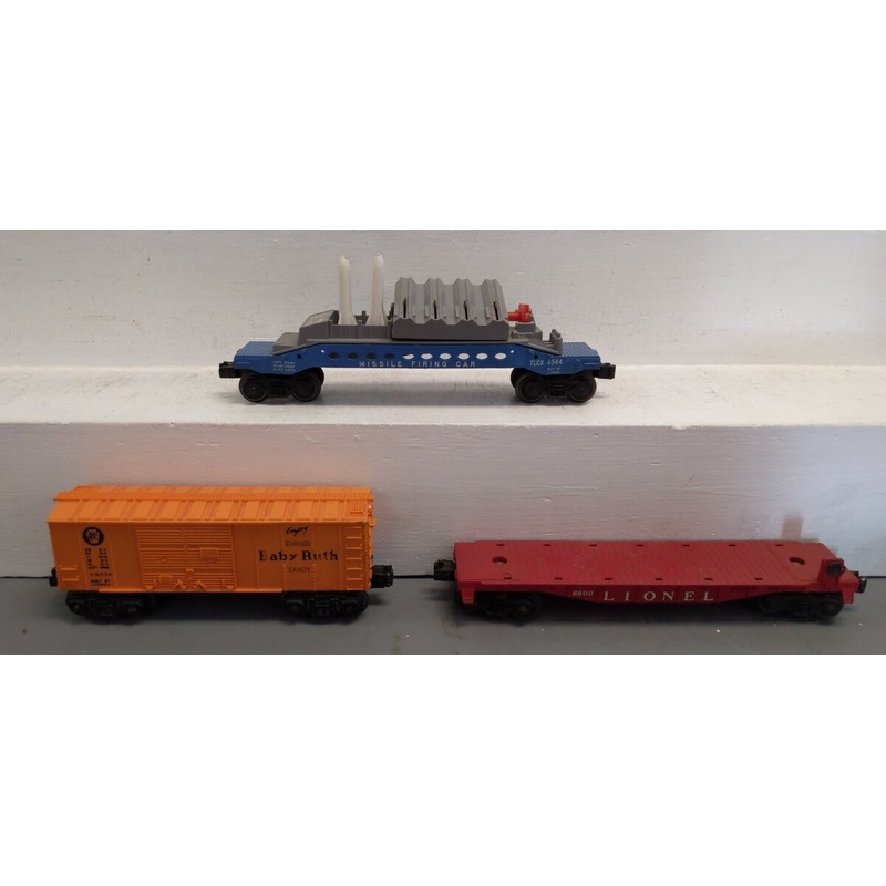 Lionel Vintage O Gauge Freight Cars: 6544, 6800, 6034 [3] VG