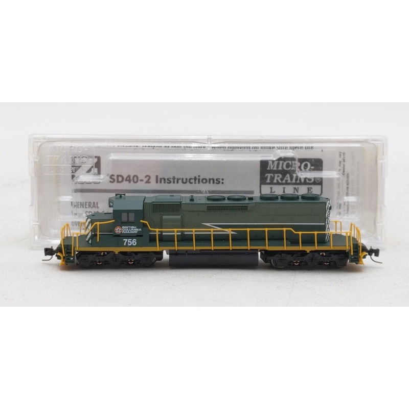 Micro-Trains 97001202 Z Scale BCOL SD40-2 Powered Diesel Locomotive #756 LN/Box
