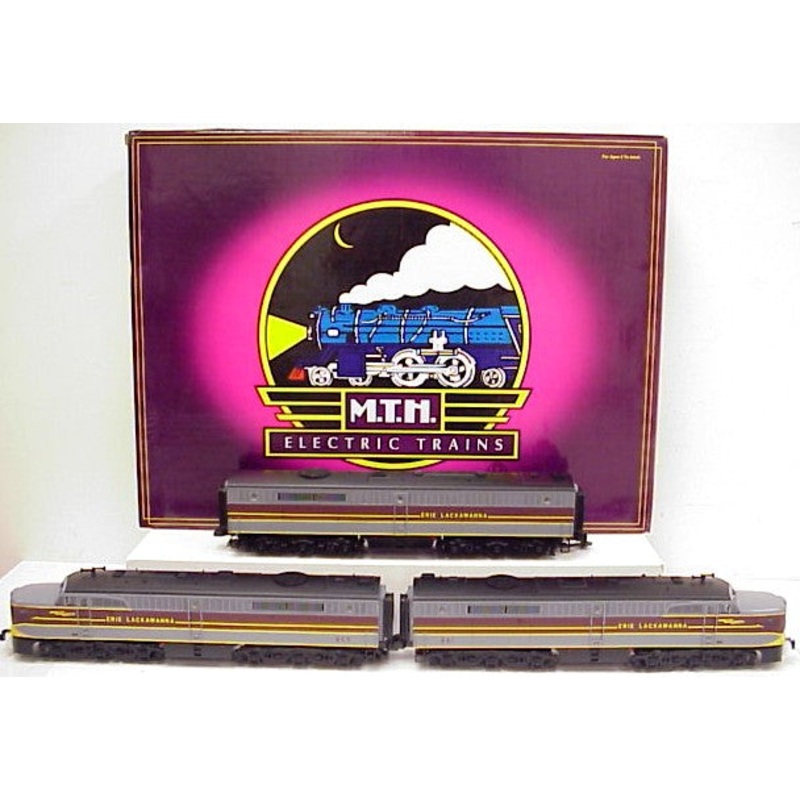MTH 20-2323-1 Erie Lackawanna Alco PA ABA Diesel Set w/PS2 #855/861 LN/Box