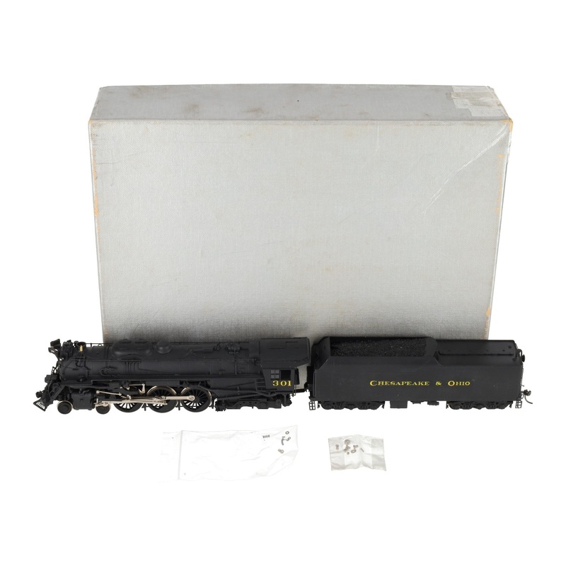 Custom NJ Brass ST-270 HO BRASS Custom C&O L-2 Baker Steam Loco & Tender #301 EX/Box