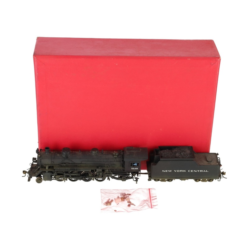 Key Imports HO Brass NYC 1800 2-8-2 Mikado Engine and Tender #1848 -Painted EX/Box