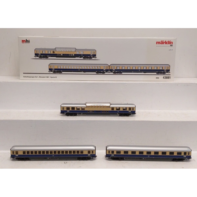 Marklin 43881 HO Scale DB Rheinpfeil 1963 Express Train Passenger Set LN/Box