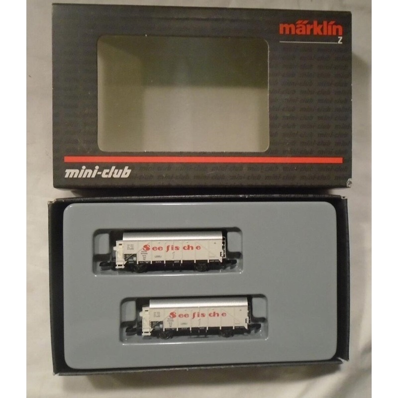 Marklin 82550 Z Scale DRG Ocean Fish Refrigerator Car 2-Pack LN/Box