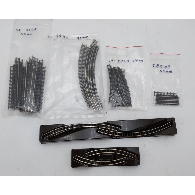 Marklin Assorted Z Scale Curved & Straight Track Pieces [75] LN